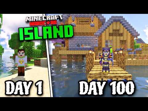100 Days Surviving Deserted Jungle Island! (EPIC)