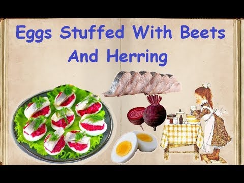 Eggs Stuffed With Beets And Herring / Book of recipes / Bon Appetit