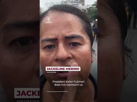 Protests in Lima as Keiko Fujimori sworn in as Peru president | AJ #shorts