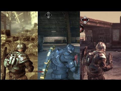 Gears of War 1,2,3,4 and 5 Anthony Carmine comparison.