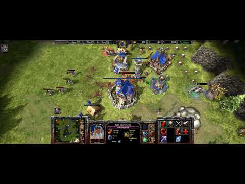 Warcraft 3 - AM MK Pal and Sorceress Priest - the fun fast militia creep with AOE