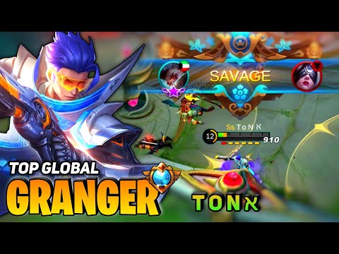 SAVAGE Perfect! Supreme Granger Insane Burst Damage [Top Global Granger] by T o N ℵ - Mobile Legend