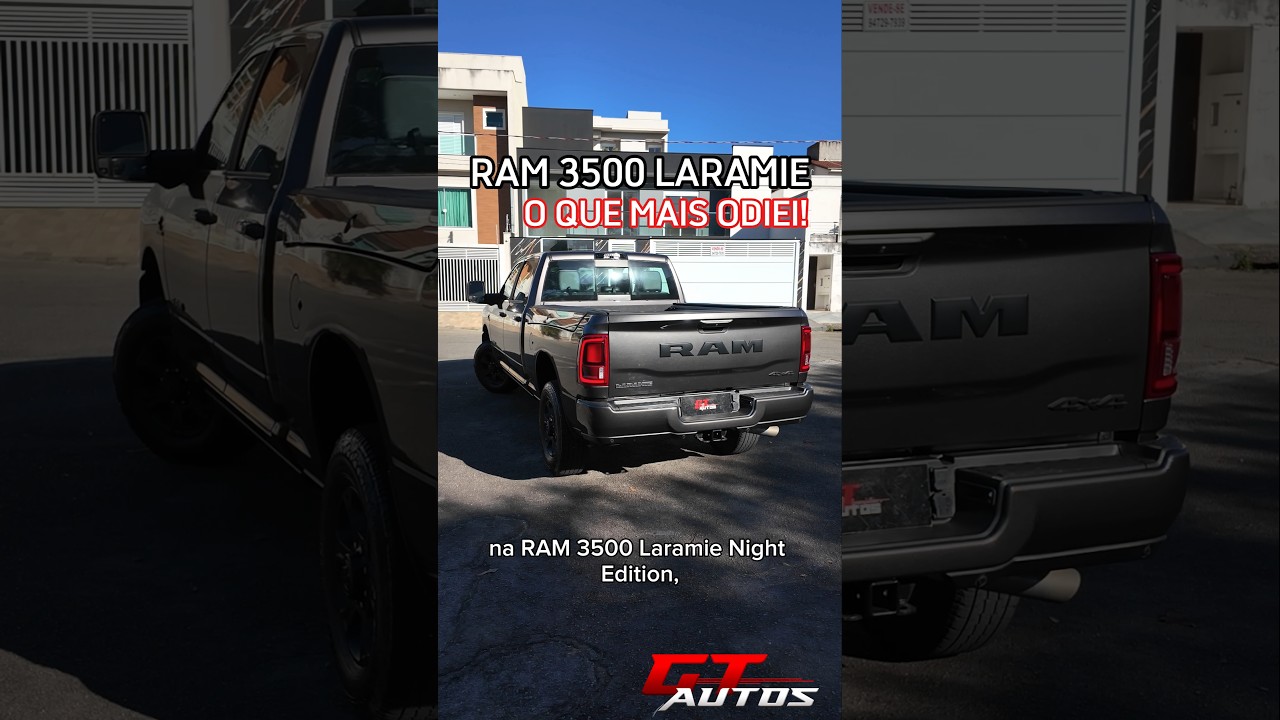 O que eu mais odiei na RAM 3500 Laramie Night Edition! #shorts
