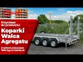 Przyczepa koparkowa do walca agregatu 3 osiowa 3500kg najazd - 1