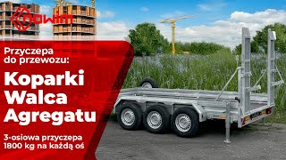 Nowim Anhänger für Minibagger, Walze, Aggregat, 3 Achsen, stabil, Ramp equipment trailer for sale - Image 4 | Autoline IN New Nowim Anhänger für Minibagger, Walze, Aggregat, 3 Achsen, stabil, Ramp equipment trailer | Image 4 - Autoline