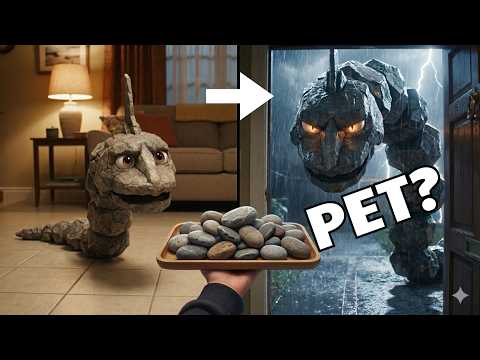I got a pet Onix | Pokemon in real life