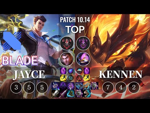 DRX Blade Jayce vs Kennen Top - KR Patch 10.14