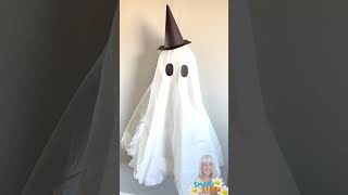 Easy DIY Balloon Ghost Decoration 🎃 | Halloween Craft for Kids