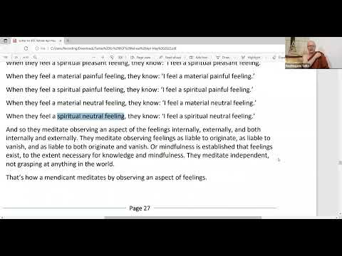 Day4 MN10 Satipatthana Sutta Part 2 of 3 by Ajahn Brahmali