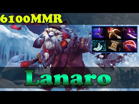 Dota 2 - Lanaro 6100 MMR Plays Tusk Vol 1 - Smurf Account - Ranked Match Gameplay!