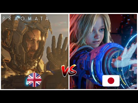 ENGLISH vs JAPANESE Voice Comparison -  PRAGMATA Gameplay