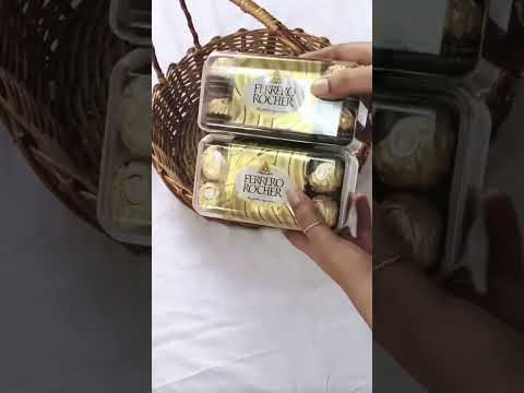 Ferrero rocher candy bouquet with roses. #shorts #short #viral #explore