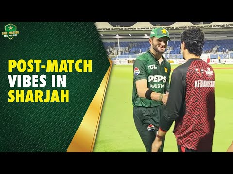 Post-match vibes in Sharjah as Pakistan defeat Afghanistan by 39 runs | T20I Tri-Nation Series