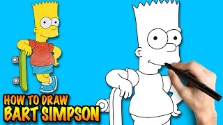 How to draw Bart Simpson - Easy step-by-step drawing lessons for kids