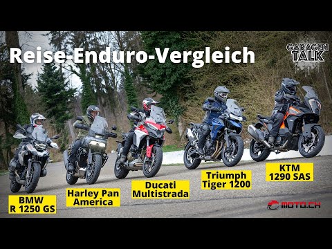 Reise-Enduro-Vergleich - BMW GS, Ducati Multistrada V4, Harley Pan America, KTM 1290, Triumph Tiger