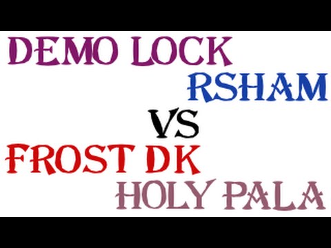 2s arena at 2070 mmr: hpala + fdk vs rsham + demo lock [WoD]