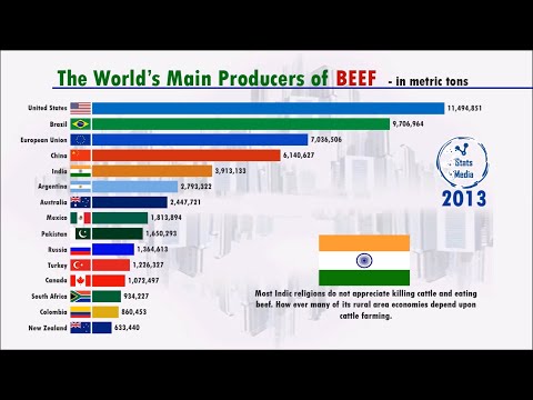 World's Main Producers of BEEF (1960-2019)