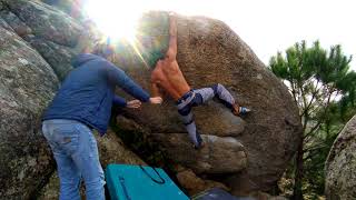 Video thumbnail de Arramplachoflas, 6c. Torrelodones