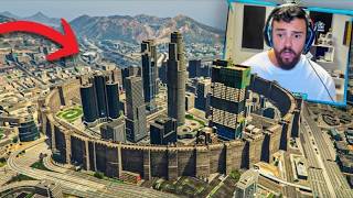 INTENTÉ ESCAPAR de LOS SANTOS con MUROS GIGANTES! LO NUNCA VISTO! - GTA 5 ONLINE