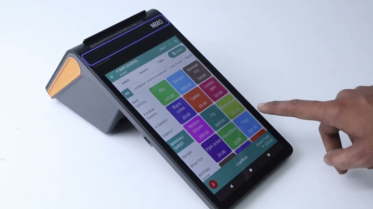 SHREYANS 4G & WiFi POS Terminal,Alacrity 3GB RAM 16GB ROM Adnroid POS System Cash Register