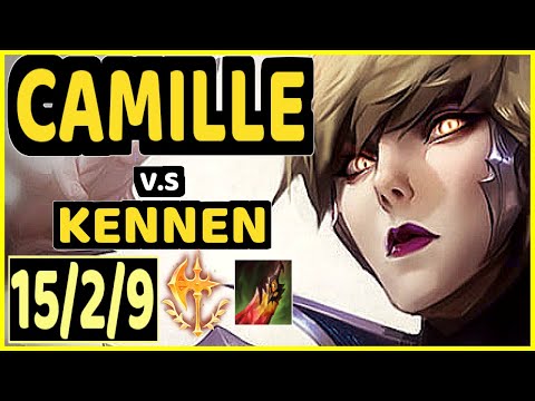 SSUMDAY (CAMILLE) vs KENNEN - QUADRAKILL 15/2/9 KDA TOP CHALLENGER GAMEPLAY - NA