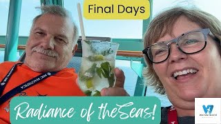 Radiance of the Seas- LAST DAYS of our Cruise, and Sailing Under the Sunshine Skyway Bridge at Night