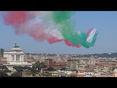 SORVOLO FRECCE TRICOLORI - ROMA 2 GIUGNO 2018