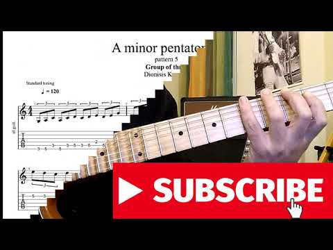 A minor pentatonic group of 3 pattern 5 - Dionisis Kanakis