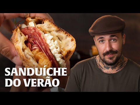 SANDUÍCHE FÁCIL! | BAGUETE COM QUEIJO, SALAME E MOLHO ESPECIA!