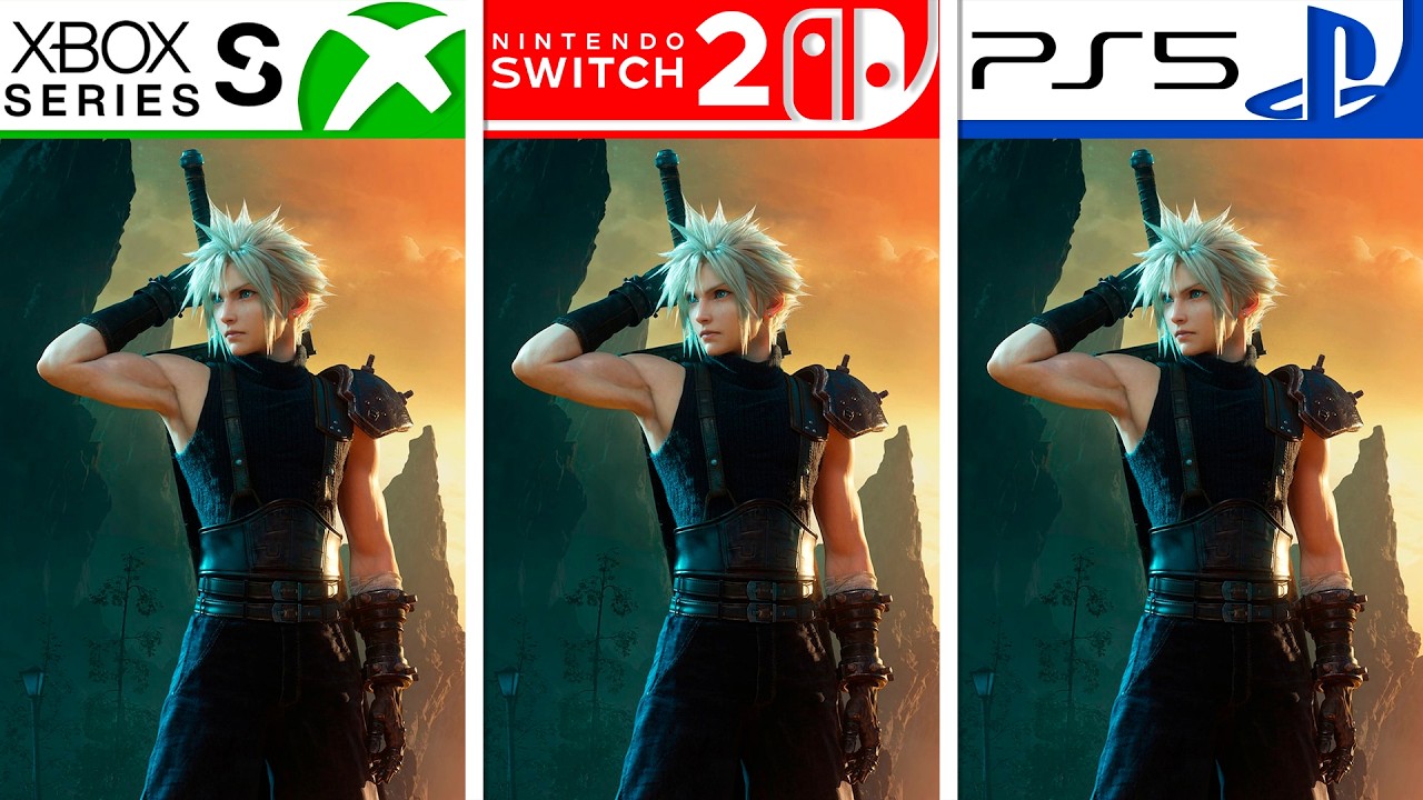 Final Fantasy VII Rebirth | Switch 2 - PS5 - Xbox Series S | Graphics Comparison