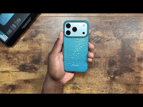 iPhone 17 Pro Pitaka Lucid Blue Edge Case