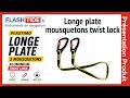  longe plate Plastimo �quip�e de 2 mousquetons aluminium Twist Lock