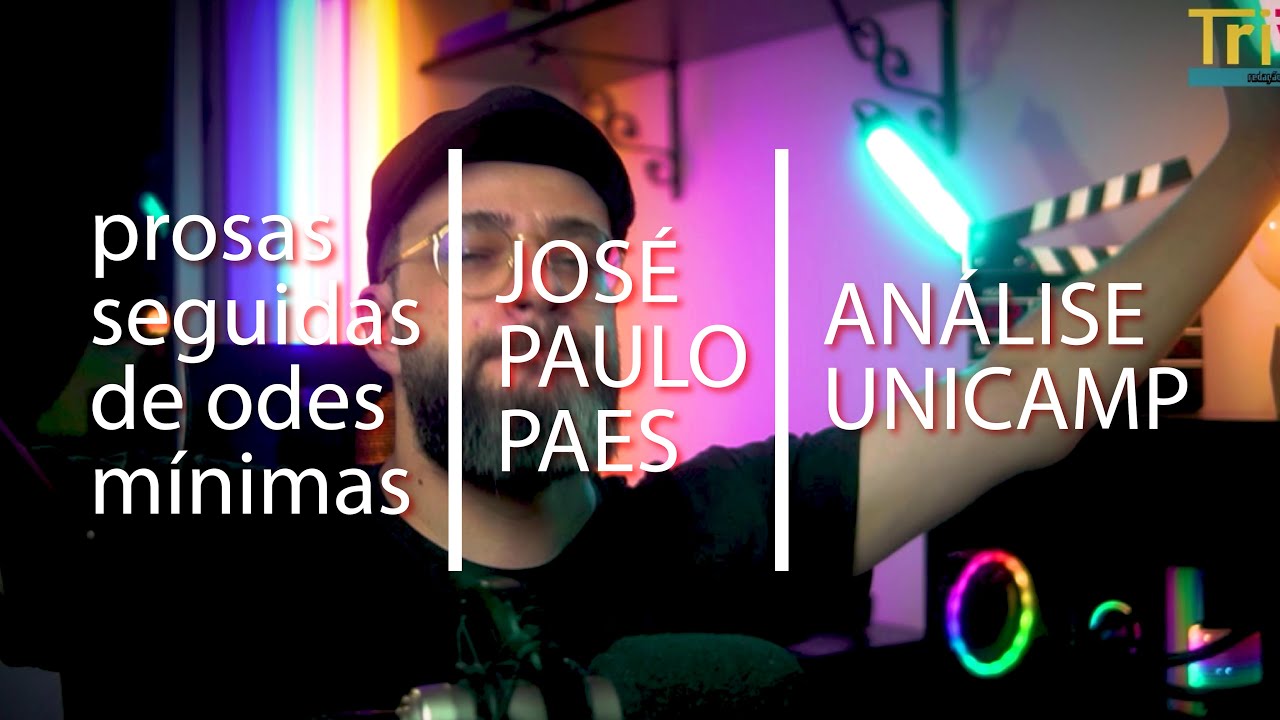 PROSAS SEGUIDAS DE ODES MÍNIMAS | UNICAMP | ANÁLISE | JOSÉ PAULO PAES