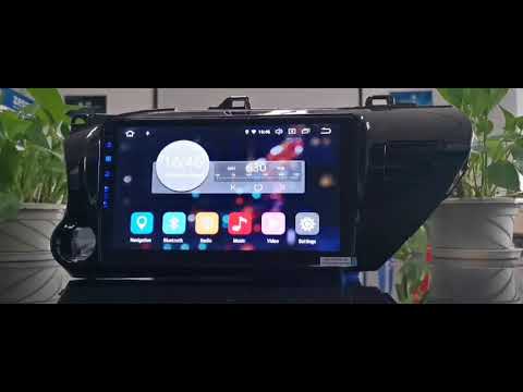 Toyota Hilux 2017-2020 autoradio Android 10 4GB RAM 64GB ROM Multimedia USB-SD-BT-AUX-Mirrorlink GPS