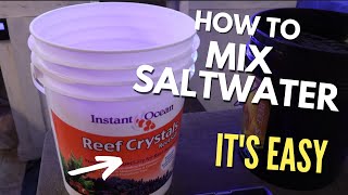 How to MIX Saltwater for Best Results in your Aquarium using Reef Crystals!