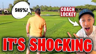 YouTube Golf Legend WITNESSES Shocking Golf Shot | AL x Coach Lockey #1