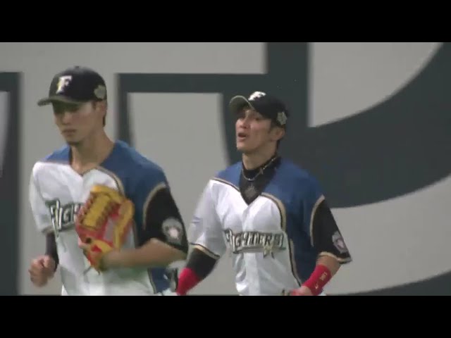 【5回表】ファイターズ・陽 左中間の打球を俊足飛ばして難なくキャッチ!! 2016/6/10 F-T