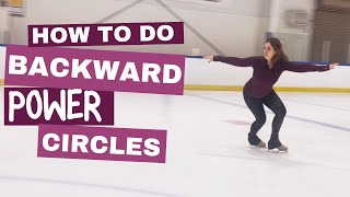 Learn Backward Crossover Power Circles On Ice!