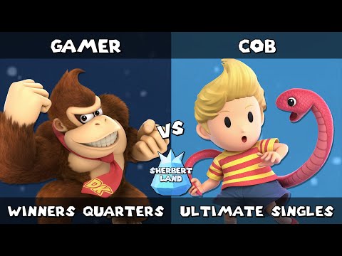Sherbert Land # 17 | Gamer (Donkey Kong) vs Cob (Lucas) | Winners Quarters | SSBU Ultimate