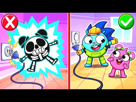 Canção Cuidado Com A Eletricidade | Músicas Infantis Divertidas 😻🐨🐰🦁 e Por Baby Zoo