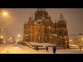 Helsinki Snow Walk ️ Magical Winter Walk In Finland 4K Nordic Slow TV