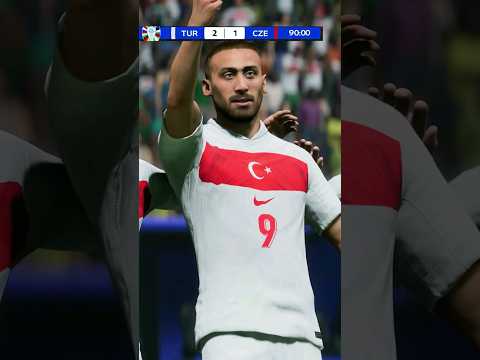 Çekya maçında attığımız gollerin FC 24 versiyonu !! #türkiye #euro2024 #fc24