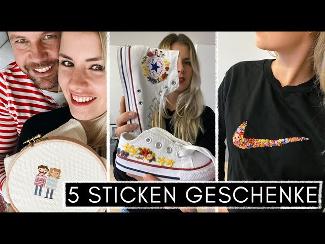 5x Sticken Geschenke Inspiration