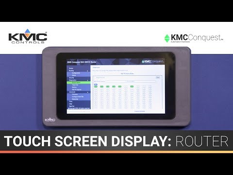 7″ Touch Screen Display: Router