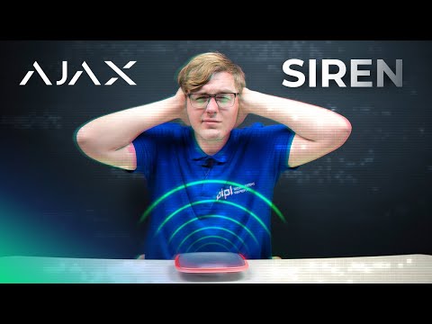 Ajax HomeSiren vidaus sirena (balta) video