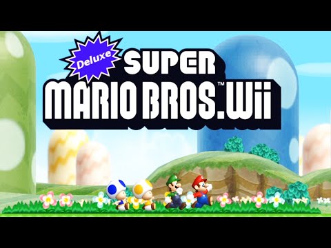 Deluxe Super Mario Bros Wii - World 1 [1/2] - 100% Playthrough