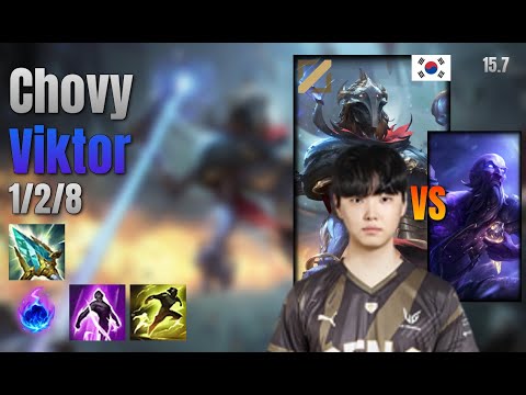 Chovy Mid Viktor vs Ryze lol KR solo rank Full Game 15.7 | 쵸비 빅토르 vs 라이즈