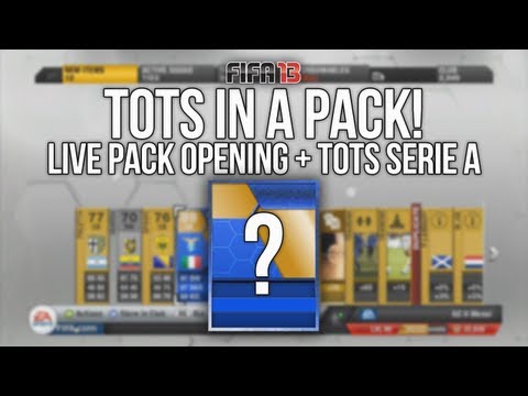 FIFA 13 - TOTS Serie A Player In a Pack! - LIVE Pack Opening!