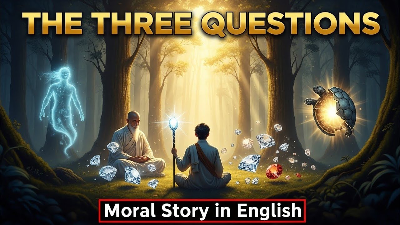 Moral Story - The Monk’s Three Answers | Inspirational Story of Love, Treasure & Wisdom