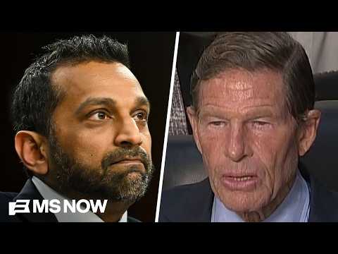 Blumenthal presses Patel: Will you commit to not sending FBI agents to polling sites?